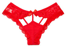 Load image into Gallery viewer, Sofishie Cage Strappy Panties - Red - Large
