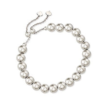 Load image into Gallery viewer, Ross-Simons 8mm Sterling Silver Bead Bolo Bracelet
