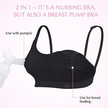 Load image into Gallery viewer, Hands Free Pumping Bra, Momcozy Adjustable Breast-Pumps Holding and Nursing Bra, Suitable for Breastfeeding-Pumps by Lansinoh, Philips Avent, Spectra, Evenflo and More(Black, XX-Large)
