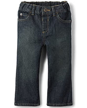 Load image into Gallery viewer, The Children's Place Baby Boys and Toddler Boys Basic Bootcut Jeans, Dry Indigo, 6-9 MONTHS
