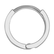 Load image into Gallery viewer, 14k REAL White Gold 1.5mm Thickness Huggie Earrings (8 x 8 mm)
