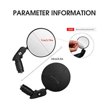 Load image into Gallery viewer, Mempedont bike mirror, bicycle riding rearview mirror, HD safety rearview mirror, convex mirror with adjustable handlebar installation, suitable for mountain road bikes
