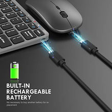Load image into Gallery viewer, Wireless Keyboard and Mouse Combo, Inphic Rechargeable Wireless Mouse and Keyboard Combo Set with 2.4GHz USB Nano, Silent Click (65% Size-Gray)
