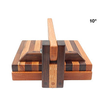 Load image into Gallery viewer, Hardwood Tortilla Press - Oak &amp; Walnut- 10 inch
