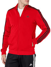 Load image into Gallery viewer, adidas Men's Essentials Warm-Up 3-Stripes Track Top, Scarlet/Black, XX-Large

