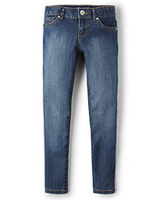 Load image into Gallery viewer, The Children's Place Girls Super Skinny Jeans,Victory Blue Wash Single,12S

