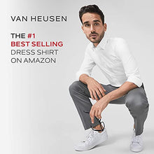 Load image into Gallery viewer, Van Heusen mens Regular Fit Poplin Solid Dress Shirt, Dark Leaf, 15.5 Neck 36 -37 Sleeve Medium US
