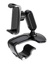 Load image into Gallery viewer, CORROY Car Phone Holder Mount Dashboard Clip Cell Phone Holder for Car Sun Visor, Rearview Mirror, Compatible with 4.7 to 6.5 inch Phones
