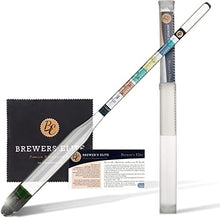 Load image into Gallery viewer, Brewer's Elite Hydrometer - for Home Brew Beer, Wine, Mead and Kombucha - Deluxe Triple Scale Set, Hardcase and Cloth - Specific Gravity ABV Tester
