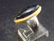 Load image into Gallery viewer, Nuumite Nuummite Silver Ring From Greenland - Size 7-7.7 Grams

