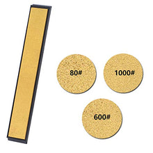 Load image into Gallery viewer, MEIYIN Gold Smooth Knife Sharpener Emery Diamond Whetstone Professional Fine-grained Polish
