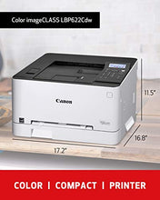 Load image into Gallery viewer, Canon Color Image CLASS LBP622Cdw -Wireless, Mobile Ready, Duplex Laser Printer, Compact Size - White
