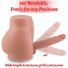 Load image into Gallery viewer, Torso Male Sex Doll with Flexible Dildo Realistic Sex Huge Cock, Men Sex Dolls for Women Tight Anal Hole 8.5 in Cock for Female Masturbation, Unisex Masturbator Sex Toy for Men Women Gay Couple 17LB
