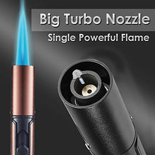 Load image into Gallery viewer, Urgrette 2 Pack Butane Torch Lighter, 6-inch Refillable Pen Lighter Adjustable Jet Flame Butane Lighter for Grill BBQ Candle Camping(Gas Not Included) Raven &amp;Brown
