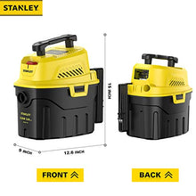 Load image into Gallery viewer, Stanley SL18910P-3 Wet/Dry, 3 Gallon, 3 Horsepower, Portable Car Vacuum, 3.0 HP AC, Black+Yellow
