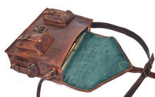 Load image into Gallery viewer, Handmadecraft ABB 18 Inch Vintage Handmade Leather Messenger Bag for Laptop Briefcase Satchel Bag

