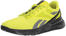 Load image into Gallery viewer, Reebok Men's Nanoflex Cross Trainer, Acid Yellow/Pure Grey/Core Black, 9.5
