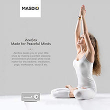 Load image into Gallery viewer, Masdio Zenbox Portable White Noise Machine with Wireless Charger Bluetooth Speaker, 9 Sounds for Light Sleepers, Babies
