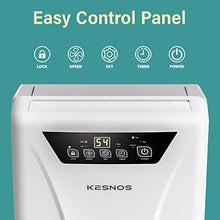 Load image into Gallery viewer, Kesnos 2500 Sq. Ft Dehumidifier for Home and Basements with Drain Hose, Water Tank, Timer, Auto Defrost
