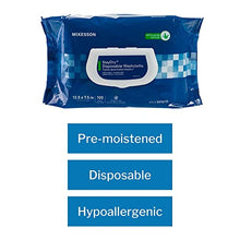 Load image into Gallery viewer, McKesson StayDry Disposable Wipes or Washcloths for Adults with Aloe, Incontinence, Alcohol-Free, Not-Flushable, 100 Wipes, 6 Packs, 600 Total
