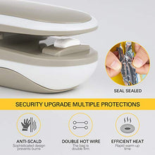 Load image into Gallery viewer, Bag Sealer, 2 In1 Food Sealer for Food Savers Mini and Cutter Portable Handheld Heat Vacuum Sealer with Detachable Hook for Snack Plastic Bag Food Storage
