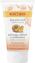 Load image into Gallery viewer, Burt's Bees Peach and Willow Bark Deep Pore Exfoliating Facial Scrub, Package May Vary, 4 Oz
