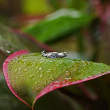 Load image into Gallery viewer, Sterling Silver Rainbow Moonstone Ring"Dew" READY TO SHIP, moonstone engagement ring,delicate ring,tiny stone ring, twig ring with stone
