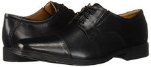 Load image into Gallery viewer, Clarks Men's Tilden Cap Oxford, Black Leather, 9.5 M US
