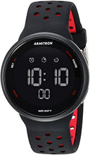Load image into Gallery viewer, Armitron Sport Unisex 40/8423BRD Red Accented Digital Chronograph Black Silicone Strap Watch
