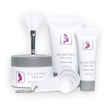 Load image into Gallery viewer, My Perfect Facial Best Instant Anti-Ageing Face-Lift, Tones, Tightens and Firms Sagging Skin with Beta Hydroxy Acids, Enzymes and Collagen, Salon Grade Results, 5 Treatment Kit

