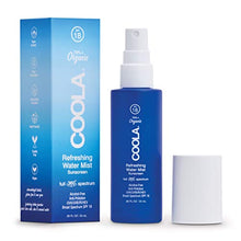 Load image into Gallery viewer, COOLA Organic Refreshing Water Mist Face Moisturizer with SPF 18, Dermatologist Tested Face Sunscreen with Plant-Derived BlueScreen™ Digital De-Stress™ Technology, 0.85 Fl Oz
