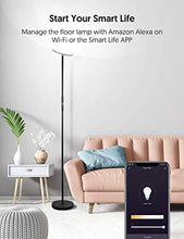 Load image into Gallery viewer, Floor Lamp, Floor lamps for living room, Sky LED Torchiere Smart Lamps, TECKIN Dimmable Standing lamp, Remote Control Via Smart Life, Lamps for Bedroom, Office (Compatible with Alexa Google Home)
