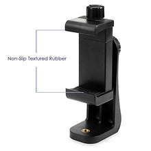 Load image into Gallery viewer, Acuvar Heavy Duty Rotating Smartphone Tripod Mount Holder. Fits iPhone 11 Pro Max, 11 Pro, 11, X Xs Max Xr 8, 8+, 7, 7 Plus, 6, SE 2, Samsung Note Galaxy S20 S10 Android and Many Phones
