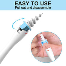 Load image into Gallery viewer, 2022 Spiral Ear Wax Removal Tool, Ear Cleaner kit Q-Grips Earwax Remover with 16 Pcs Soft Replacement Tips Suitable for Adult &amp; Kids (Blue)
