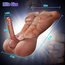 Load image into Gallery viewer, Penis Doll with Male Torso, Realistic Sex Doll with 7 inch Flexible Penis for Women Gay, Female Masturbation Sex Toys Love Doll
