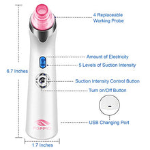 Load image into Gallery viewer, Blackhead Remover Pore Vacuum - Electric Blackhead Vacuum Cleaner Blackhead Extractor Tool Device Comedo Removal Suction Beauty Device for Women（Pink)
