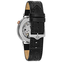 Load image into Gallery viewer, Bulova Men's Classic Automatic Stainless Steel with Black Stainless Steel Strap, Silver-Tone (Model: 98A187)
