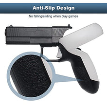 Load image into Gallery viewer, NexiGo VR Pistol Grip for Oculus Quest 2 Controllers, Game Gun Accessories Compatible with Pistol Whip VR Game, Enhanced FPS Gaming Experience, Black
