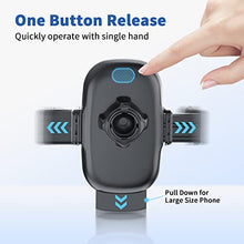 Load image into Gallery viewer, 3-in-1 Suction Cup Phone Holder Windshield/Dashboard/Air Vent, Oqtiq Dashboard &amp; Windshield Suction Cup Car Phone Mount with Strong Sticky Gel Pad, Compatible with iPhone, Samsung &amp; Other Cellphone
