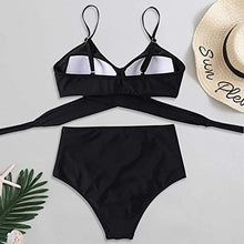 Load image into Gallery viewer, Women Wrap Bikini Set Push Up High Waisted 2 Piece Swimsuits Bandage Two Piece Bathing Suits
