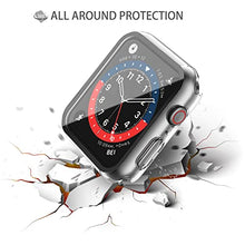 Load image into Gallery viewer, Misxi 2 Pack Hard PC Case with Tempered Glass Screen Protector Compatible with Apple Watch Series 7 45mm, Ultra-Thin Scratch Resistant Overall Protective Cover for iWatch S7, Transparent
