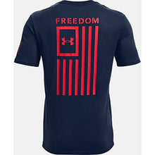 Load image into Gallery viewer, Under Armour Men's New Freedom Flag T-Shirt , Academy Blue (409)/Red , Large
