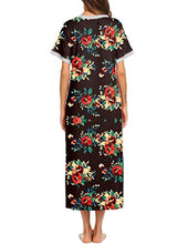 Load image into Gallery viewer, Ekouaer Loungewear Long Nightgown Women's Ultra-Soft Nightshirt Full Length Sleepwear with Pocket
