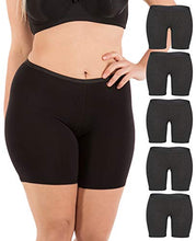 Load image into Gallery viewer, B2BODY Women's Regular &amp; Plus Size Stretch Cotton Long Leg 6.5" Boyshort Briefs (L)
