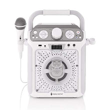 Load image into Gallery viewer, Singing Machine SML682BTW Groove Cube CDG Karaoke System, White, (SML682BTWD)
