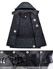 Load image into Gallery viewer, GEMYSE Men's Mountain Waterproof Ski Snow Jacket Winter Windproof Rain Jacket (Black,X-Large)
