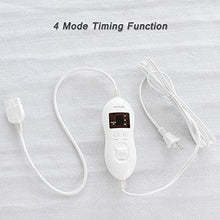 Load image into Gallery viewer, Giantex Heated Mattress Pad w/ 8 Temperature Regulation and 4 Mode Timing Function, Easy Set and Fast Heating Technology, Detachable Electric Heating Bed Toppers
