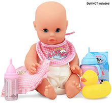 Load image into Gallery viewer, Click N' Play 33Piece Baby Doll Feeding &amp; Caring Accessory Set in Zippered Carrying Case
