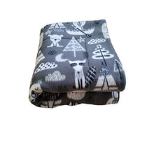 Load image into Gallery viewer, Courtney's Handmade Pet Bedding Fleece Cage Liner | Multiple Prints &amp; Sizes | Midwest | C&amp;C | Guinea Pig Fleece | Hedgehog Fleece | Reversible | Machine Washable (Midwest (47"x 24"), Gray Woodland)
