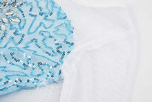 Load image into Gallery viewer, Padete Little Girl Princess Sky Blue Dress Snow Party Queen Halloween Costume (3 Years, Sky Blue)
